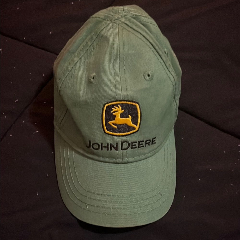 John Deere Olive Green Logo Cap